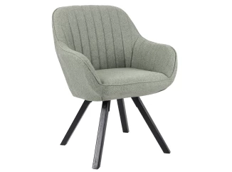 Jídelní židle Chrissy, světle zelená tkanina