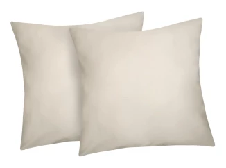 Povlak na polštář (2 ks) Satin 40x40 cm, krémový