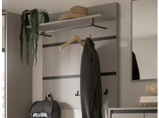 Předsíňový šatní panel Jaru, šedý