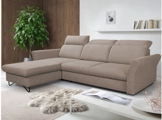 Rohová sedací souprava Star, světle hnědá látka
