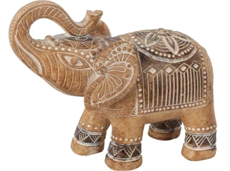 Dekorační soška (2 druhy) Slon 15x14 cm