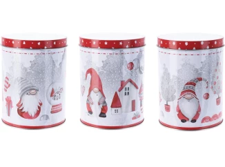 Sada dóz na potraviny (3 ks) Vánoční skřítci