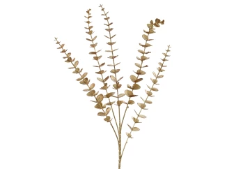 Umělá květina Vánoční eukalyptus 85 cm, zlatá