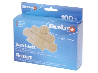 Náplasti (100 ks) 4 velikosti, voděodolné