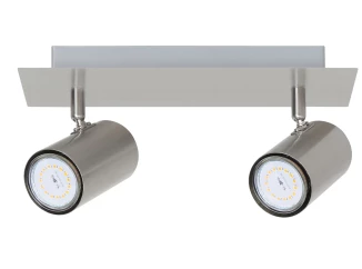 Stropní bodové osvětlení Loft 30 cm, matný nikl, 2 svítidla