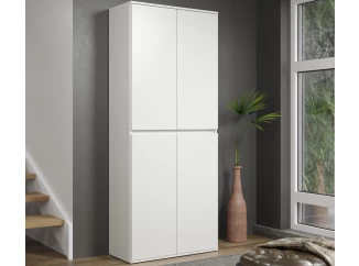 Víceúčelová skříň s policemi Nevada, 74 cm, bílá