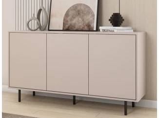 Úložná skříňka Flax, 151 cm, béžová kašmír