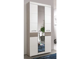 Skříň Funny, dub stříbrný/bílá