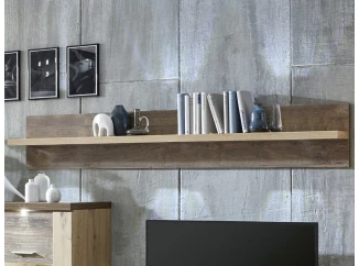 Nástěnná police Grande 200 cm, dub artisan/dub ribbeck