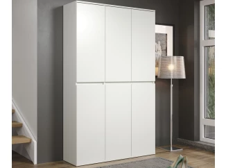 Víceúčelová skříň s policemi Nevada, 111 cm, bílá