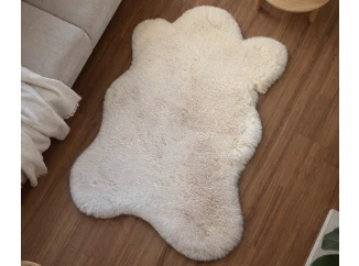 Umělá kožešina Rabbit Deluxe 60x90 cm, krémová