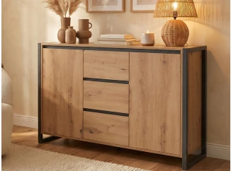 Komoda se zásuvkami Denver, dub artisan/antracit