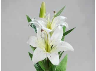 Umělá květina Lilie 78 cm, krémová