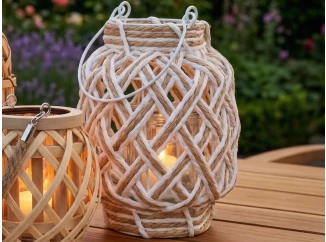 Lucerna 16x20 cm, bílá přírodní