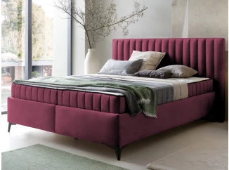 Postel Joy 180x200 cm, tmavě růžová látka