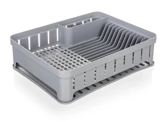 Odkapávač na nádobí myKitchen 40x31 cm, šedý