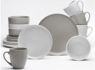 Jídelní servis (16 dílů) Stockholm, písková/taupe
