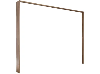 Paspartový rám k šatní skříni Cadora, dub