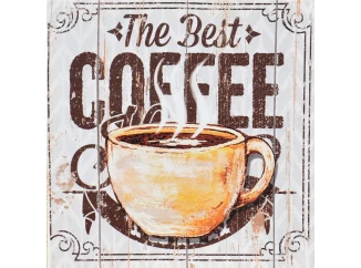 Obraz na plátně The Best Coffee, 28x28 cm