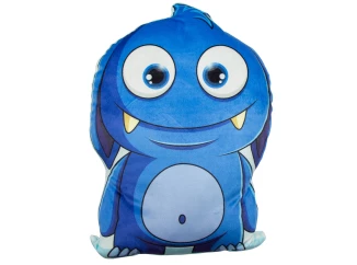 Dětský dekorační polštář Příšerka, modrá