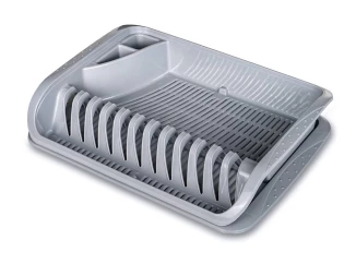 Odkapávač na nádobí 39,5x29,5 cm, šedý