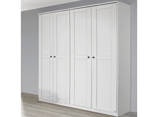 Šatní skříň Rosenheim, 181 cm, bílá