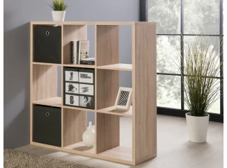 Regál Max, 3x3 přihrádky, dub sonoma