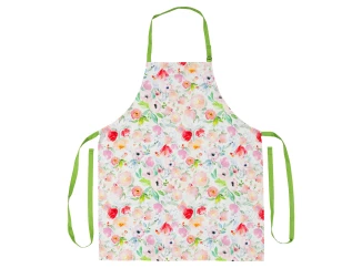 Kuchyňská zástěra Akvarel květiny, 70x85 cm