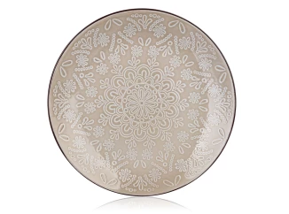 Mělký talíř Shape 27 cm, krajkový vzor