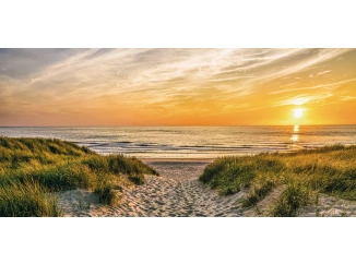 Obraz na plátně Písečná cesta k moři, 70x33 cm