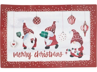 Servírovací tác Vánoční skřítci, Merry Christmas