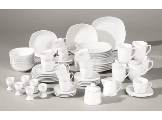 Jídelní servis (62 dílů) Atrium, bílý
