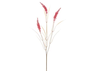 Umělá květina Větev pšenice 75 cm, růžová