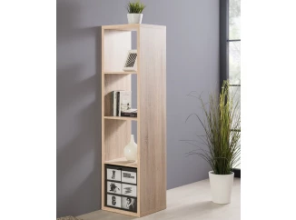 Regál Max, 4x1 přihrádky, dub sonoma