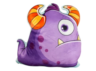 Dětský dekorační polštář Příšerka, fialová