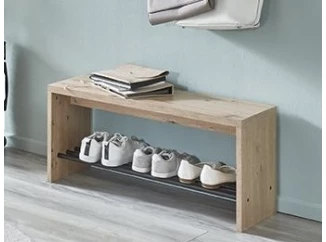 Předsíňová lavice s přihrádkou na boty Parma, dub