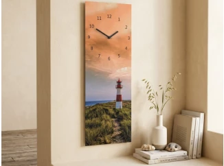 Nástěnné hodiny Maják, 20x60 cm