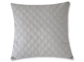 Dekorační polštář Christene 45x45 cm, světle šedý s kosočtverci