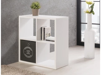 Regál Max, 2x2 přihrádky, bílý