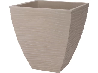 Květináč Sandy 40x42 cm, žebrovaný pískový