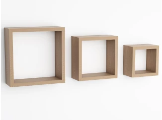 Sada 3 poliček Quadrio, dub sonoma