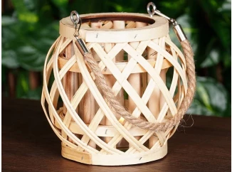 Lucerna bambusová, 15x14 cm