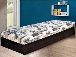 Postel Hurikán 80x200 cm, černá/bílá