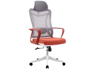 Kancelářská židle Sindibad, šedá/oranžová