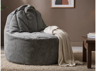 Sedací pytel Rimo, kouřově šedá látka