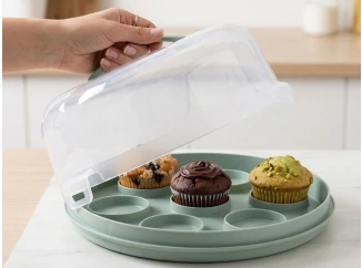 Dóza na dort a muffiny Excellent 25x14 cm, mix barev