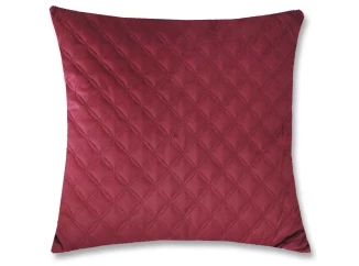 Dekorační polštář Christene 45x45 cm, vínový s kosočtverci