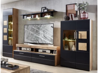 Obývací stěna Sonate, s osvětlením