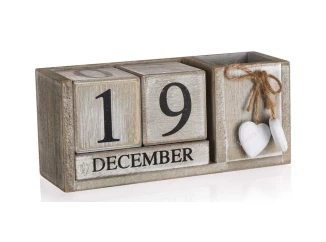 Dekorace Kalendář Heart