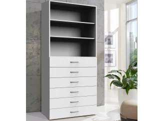 Úložný regál Multiraum, 80 cm, bílý